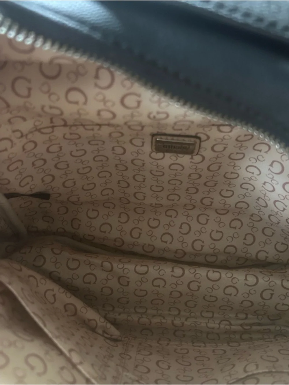 NWT GUESS Black Leather Backpack